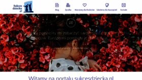 What Sukcesdziecka.pl website looked like in 2018 (5 years ago)