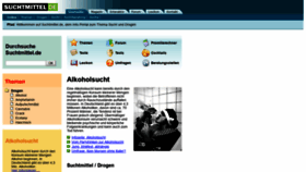 What Suchtmittel.de website looked like in 2018 (5 years ago)