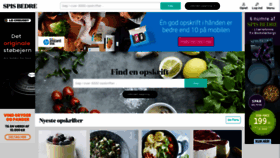 What Spisbedre.dk website looked like in 2018 (5 years ago)
