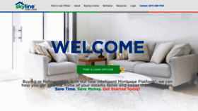 What Skylinehomeloans.com website looked like in 2018 (5 years ago)