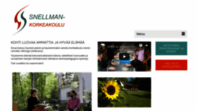 What Snellman-korkeakoulu.fi website looked like in 2018 (5 years ago)