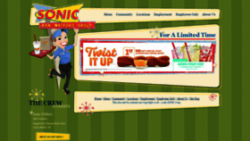 What Sonicfood.com website looked like in 2018 (5 years ago)