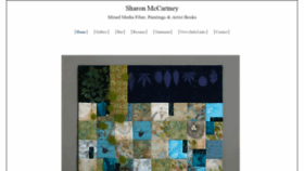 What Sharonmccartneyart.com website looked like in 2018 (5 years ago)