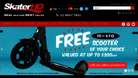 What Skaterhq.com.au website looked like in 2018 (5 years ago)