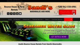 What Sandismoonwalk.com website looked like in 2018 (5 years ago)