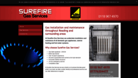 What Surefiregasservices.co.uk website looked like in 2018 (5 years ago)