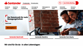 What Santander-direkt.de website looked like in 2018 (7 years ago)