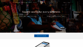 What Square.com website looked like in 2018 (5 years ago)
