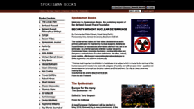 What Spokesmanbooks.com website looked like in 2018 (5 years ago)