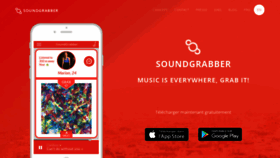 What Soundgrabber.fr website looked like in 2018 (5 years ago)