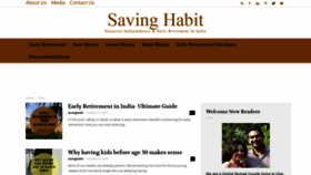 What Savinghabit.com website looked like in 2018 (5 years ago)
