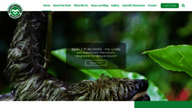 What Slothconservation.com website looked like in 2018 (5 years ago)