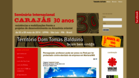 What Seminariocarajas30anos.org website looked like in 2018 (5 years ago)