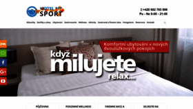 What Sporthoteldm.cz website looked like in 2018 (5 years ago)