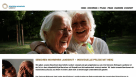 What Senioren-wohnpark-landshut.de website looked like in 2018 (5 years ago)