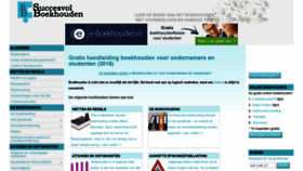 What Succesvolboekhouden.nl website looked like in 2018 (5 years ago)