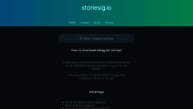 What Storiesig.io website looked like in 2018 (5 years ago)