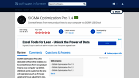 What Sigma-optimization-pro.software.informer.com website looked like in 2018 (5 years ago)