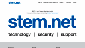 What Stem.net website looked like in 2018 (5 years ago)