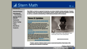 What Sternmath.com website looked like in 2018 (5 years ago)