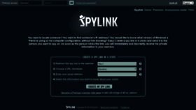 What Spylink.net website looked like in 2018 (6 years ago)