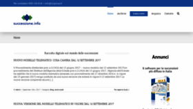 What Successione.info website looked like in 2018 (5 years ago)