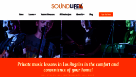 What Soundlifelessons.com website looked like in 2018 (5 years ago)
