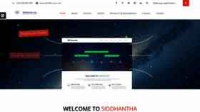 What Siddhantha.com website looked like in 2018 (5 years ago)