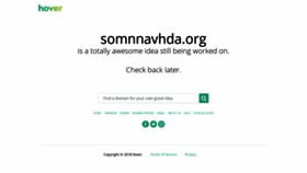 What Somnnavhda.org website looked like in 2018 (5 years ago)