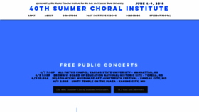 What Summerchoralinstitute.com website looked like in 2018 (5 years ago)