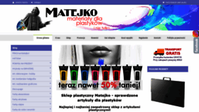 What Sklepmatejko.pl website looked like in 2018 (5 years ago)