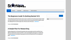 What Starnews.us website looked like in 2018 (5 years ago)