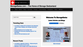 What Storageswiss.com website looked like in 2018 (5 years ago)