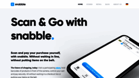 What Snabble.io website looked like in 2018 (5 years ago)