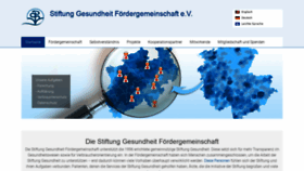 What Stiftung-gesundheit-foerdergemeinschaft.de website looked like in 2018 (5 years ago)