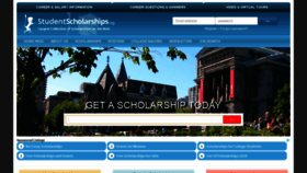 What Studentscholarships.com website looked like in 2018 (5 years ago)