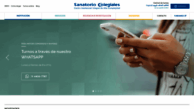 What Sanatoriocolegiales.com.ar website looked like in 2018 (5 years ago)
