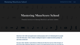 What School.masteringmusescore.com website looked like in 2018 (5 years ago)