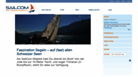 What Sailcom.ch website looked like in 2018 (6 years ago)