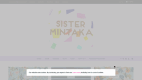 What Sistermintaka.com website looked like in 2018 (5 years ago)