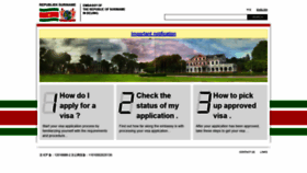 What Surinameembassy.cn website looked like in 2018 (5 years ago)