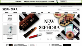 What Sephora.ae website looked like in 2018 (5 years ago)