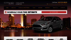 What Sunroadcollisioncenter.com website looked like in 2018 (5 years ago)