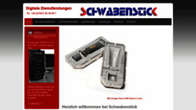 What Schwabenstick.de website looked like in 2018 (5 years ago)