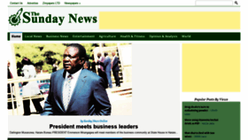 What Sundaynews.co.zw website looked like in 2018 (6 years ago)