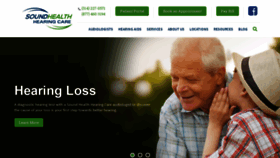 What Soundhealthhearingcare.com website looked like in 2018 (5 years ago)