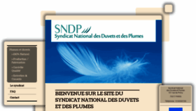 What Syndicat-duvets-plumes.fr website looked like in 2018 (5 years ago)