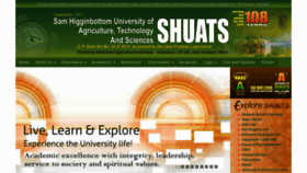 What Shiats.edu.in website looked like in 2018 (5 years ago)
