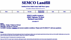 What Semcolandfill.com website looked like in 2018 (5 years ago)