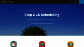 What Step2scheduling.com website looked like in 2018 (5 years ago)